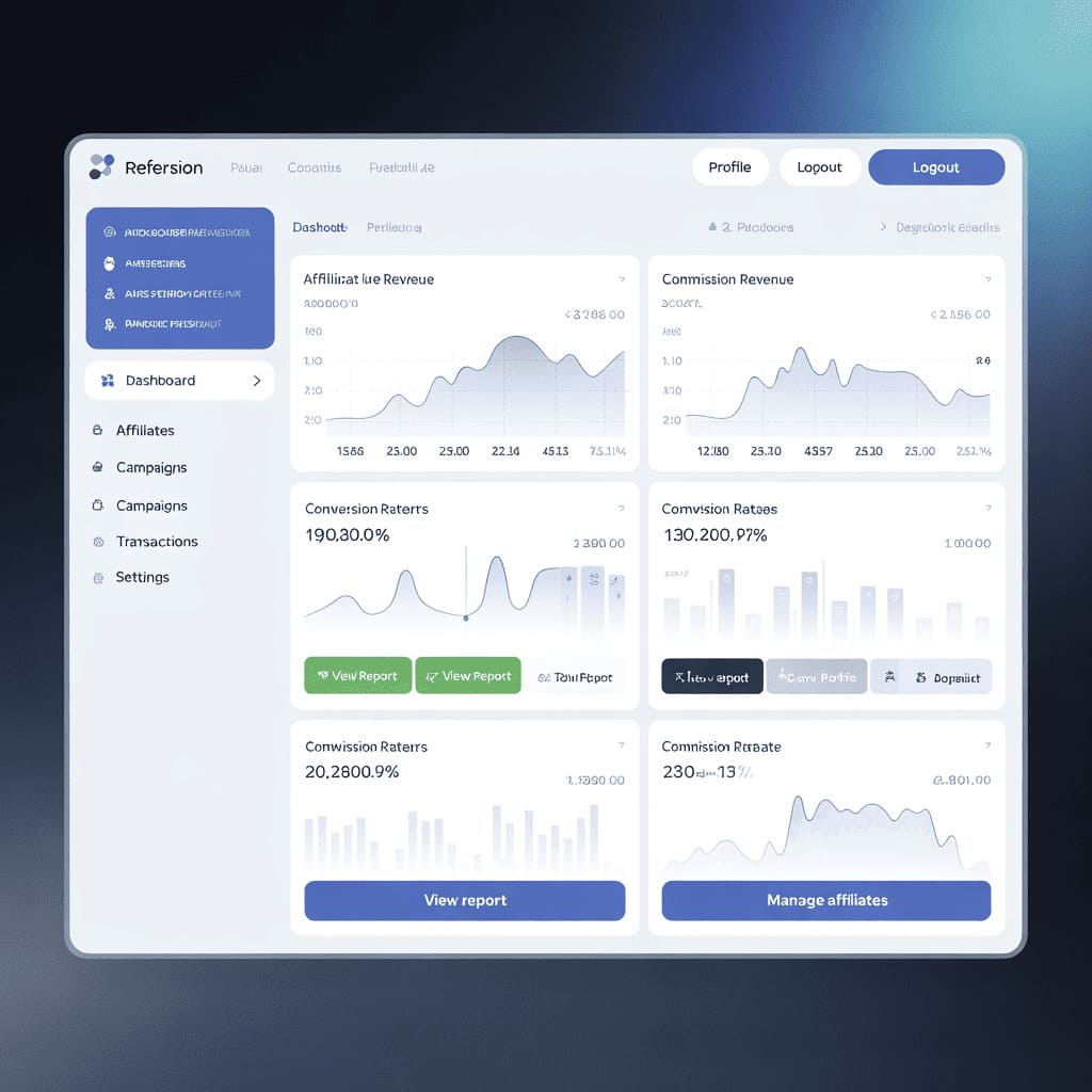 Dashboard of Refersion