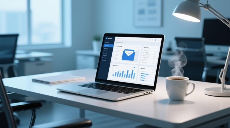 email marketing professional workspace