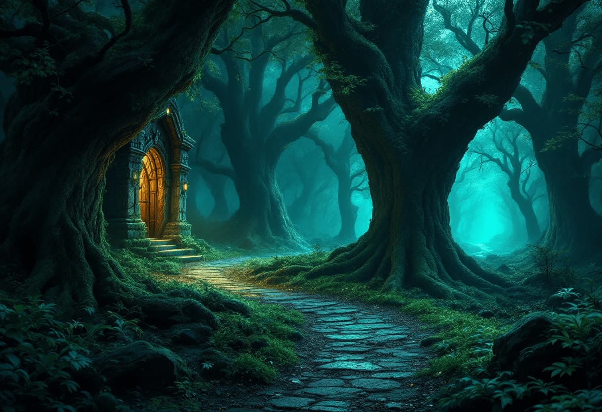 fantasy book covers with magical glowing effects