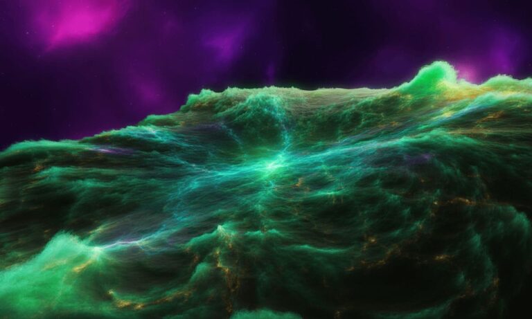 psychedelic cosmic space nebula purple pink