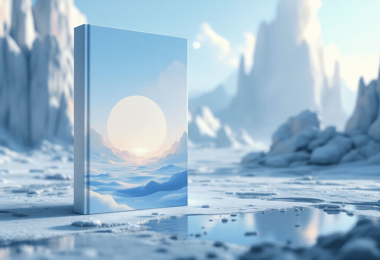 science fiction book covers and futuristic gaming scene