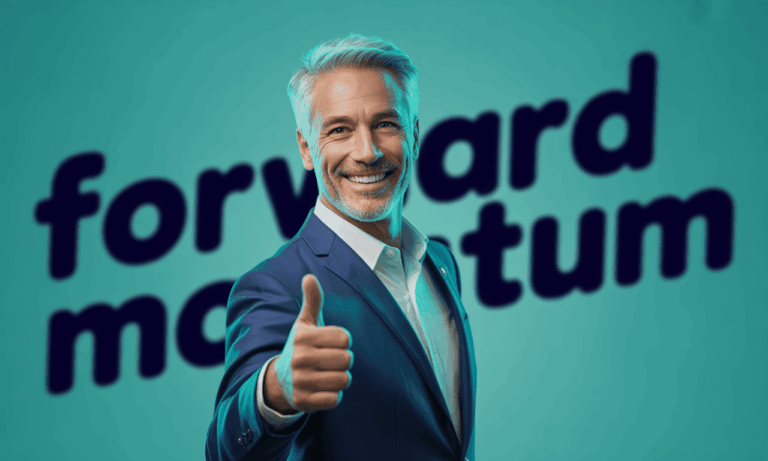 senior executive in suit giving thumbs up