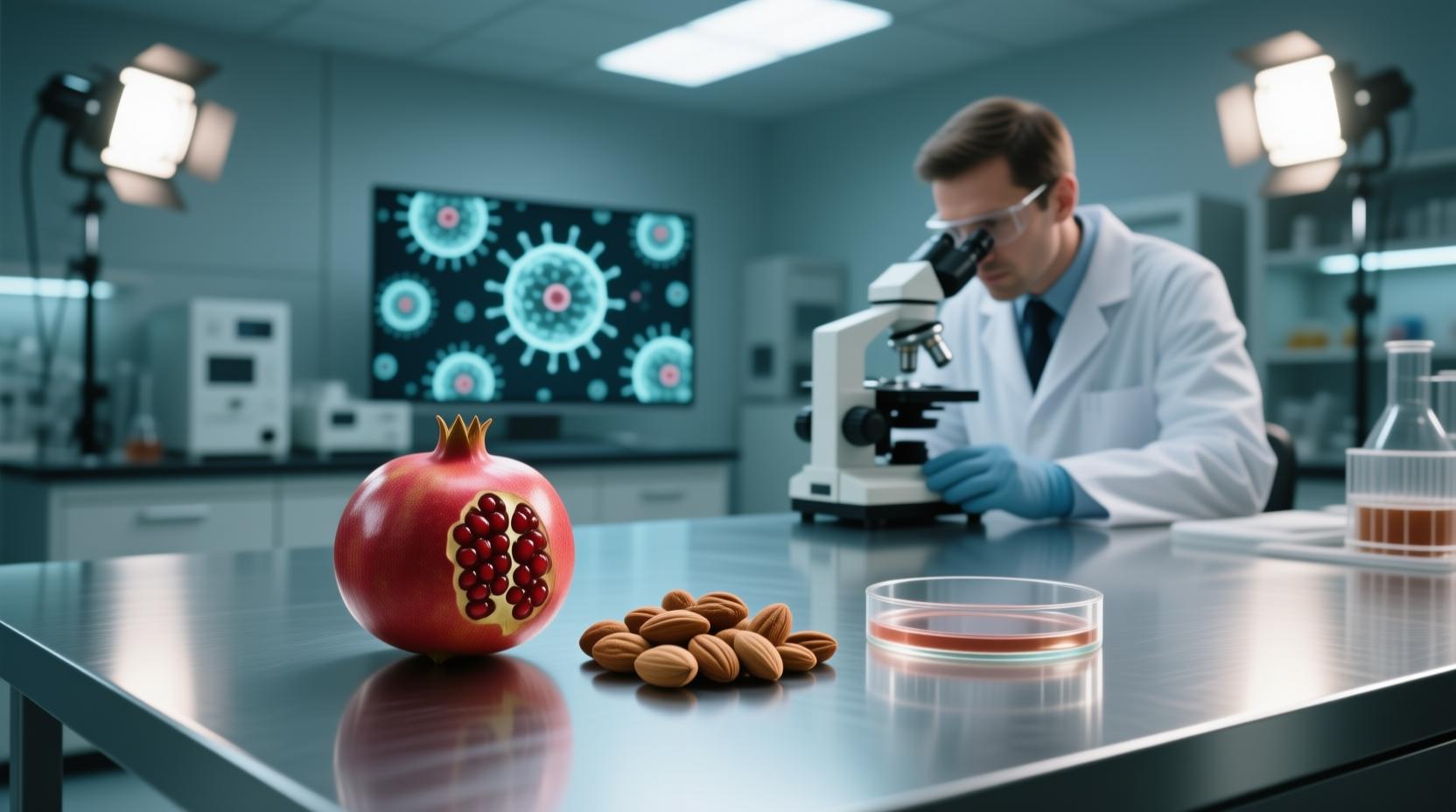 Pomegranates and Nuts Rejuvenate Immune Cells