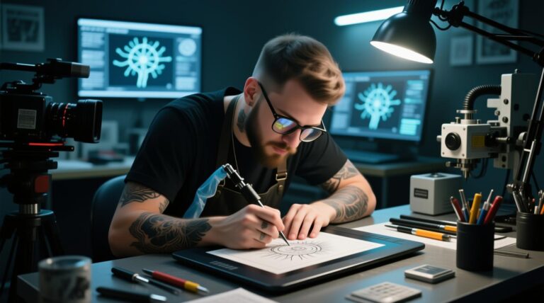 Tattoo-Designs zu entwerfen