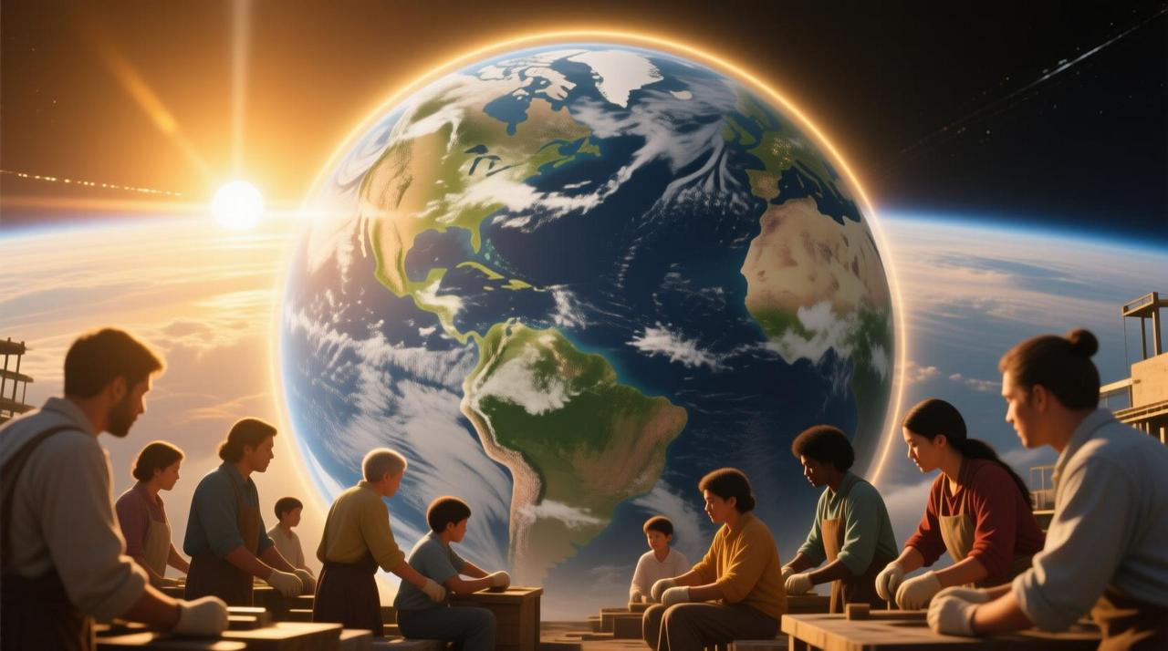 The manifestation of divine energy in the physical world