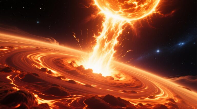 die starke Sonnenaktivität