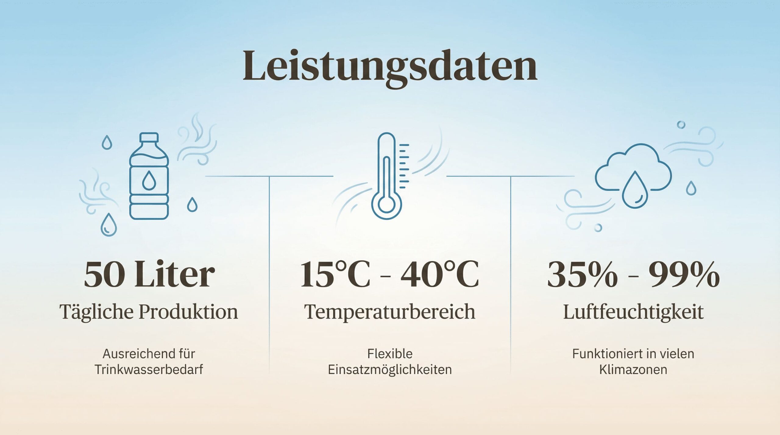 Ausreichend für Trinkwasserbedarf