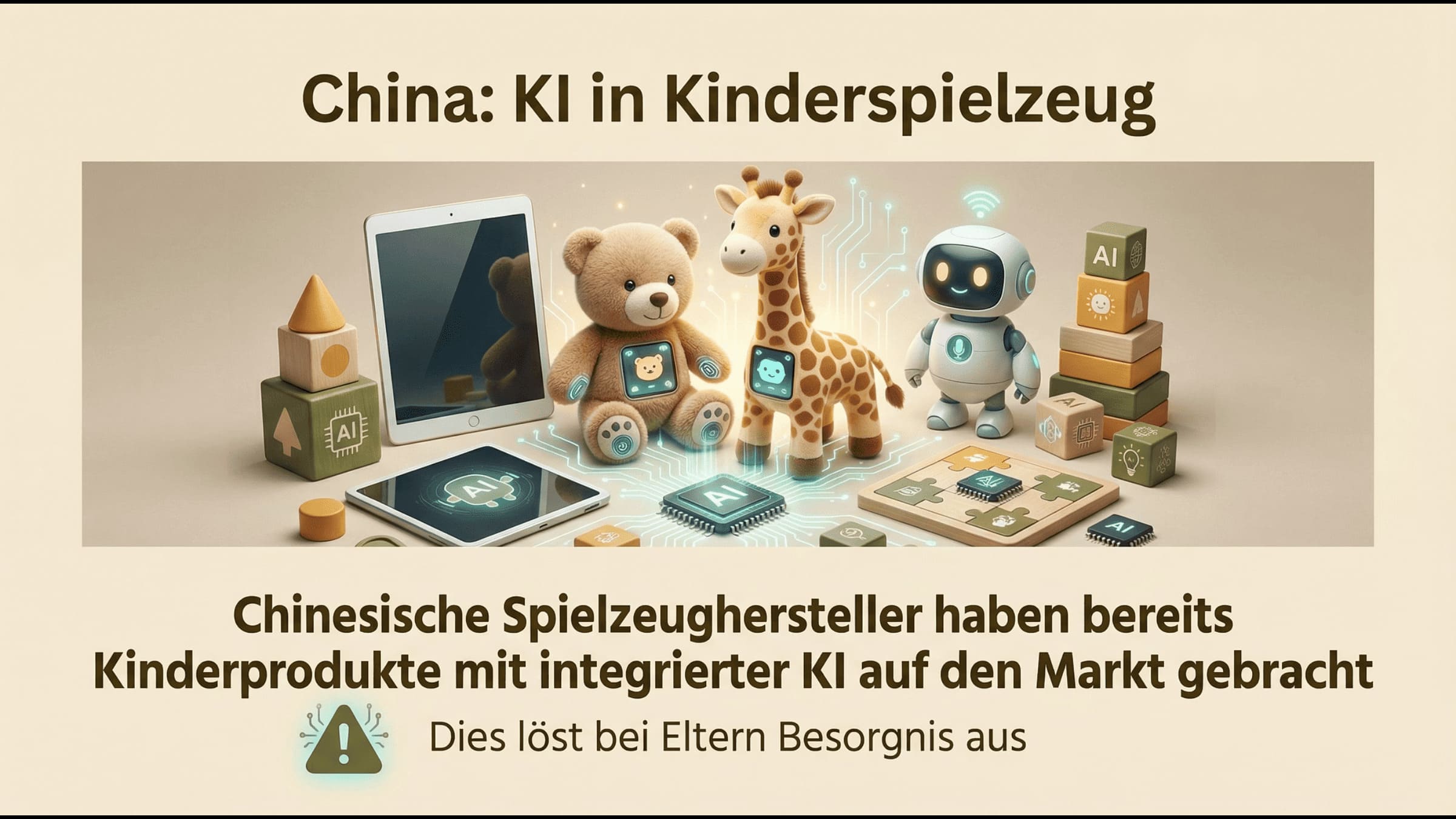 'China- KI in Kinderspielzeug'.
