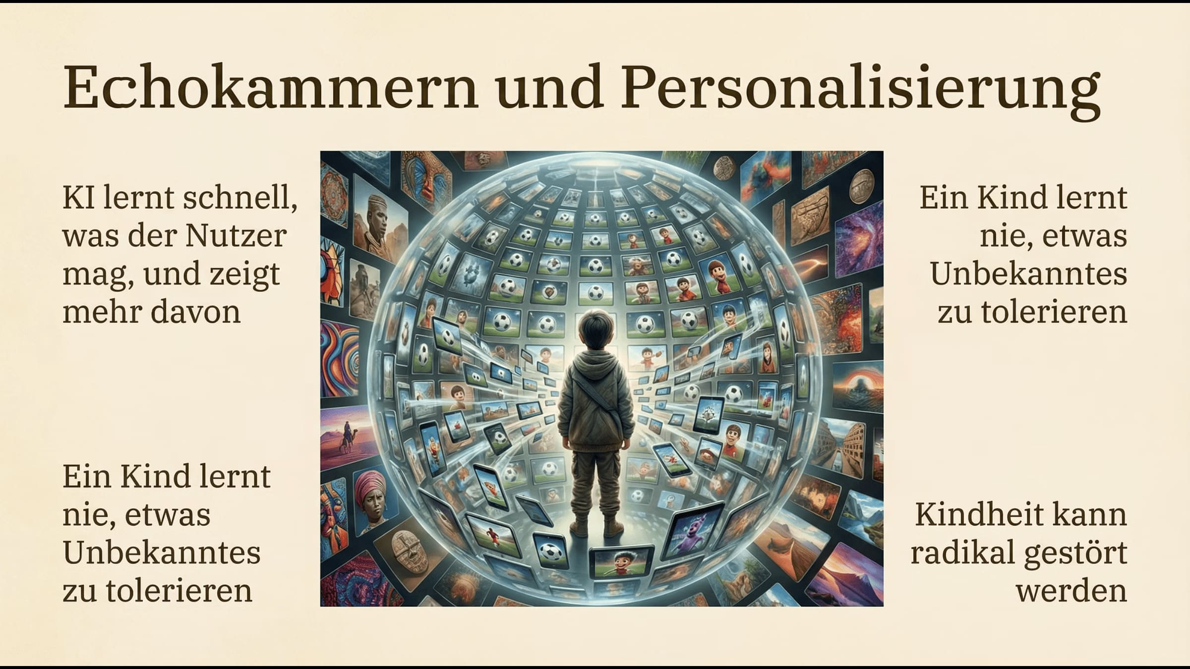 'Echokammern und Personalisierung'.
