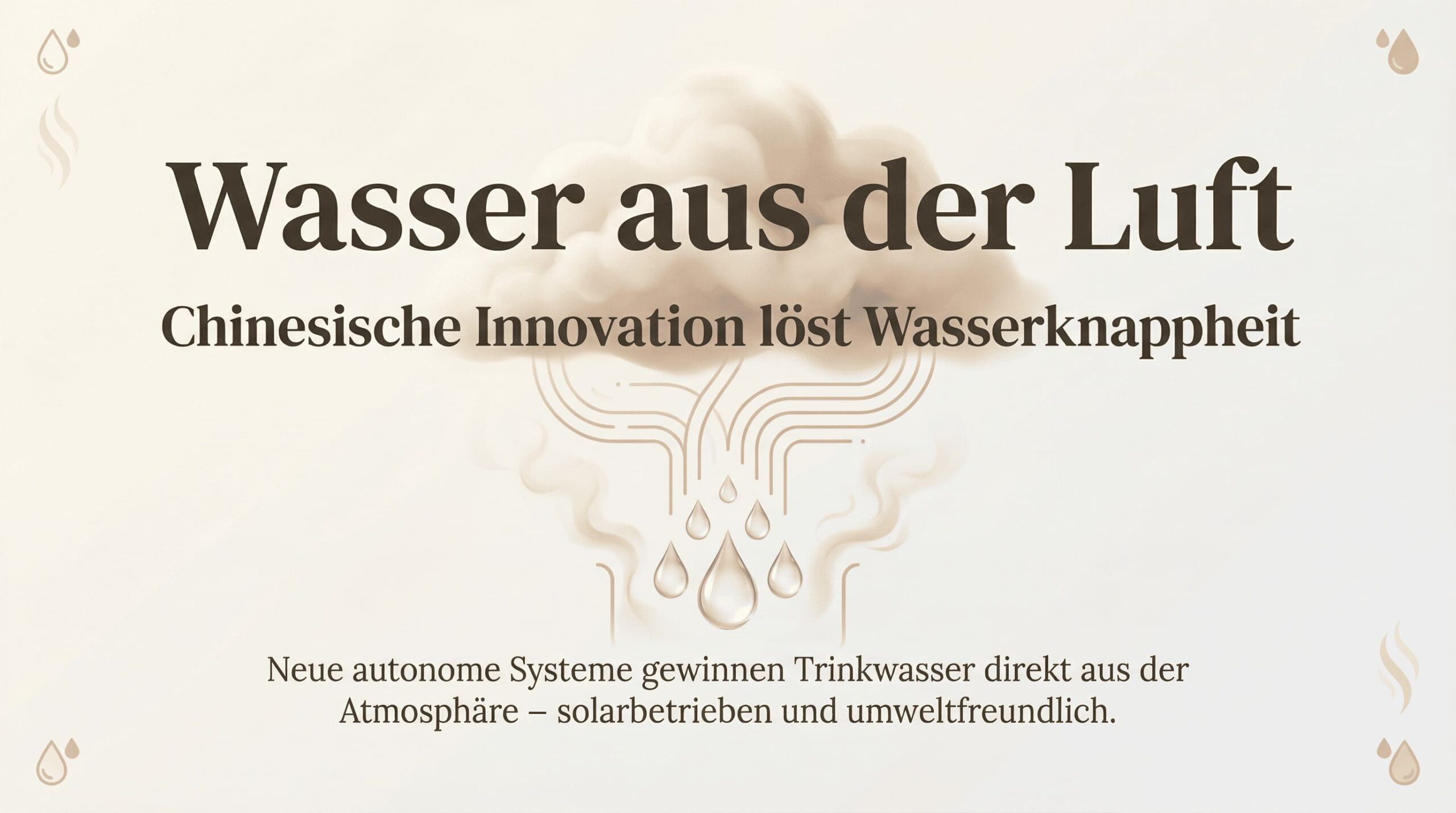 Neue autonome Systeme gewinnen Trinkwasser direkt aus der Atmosphäre – solarbetrieben