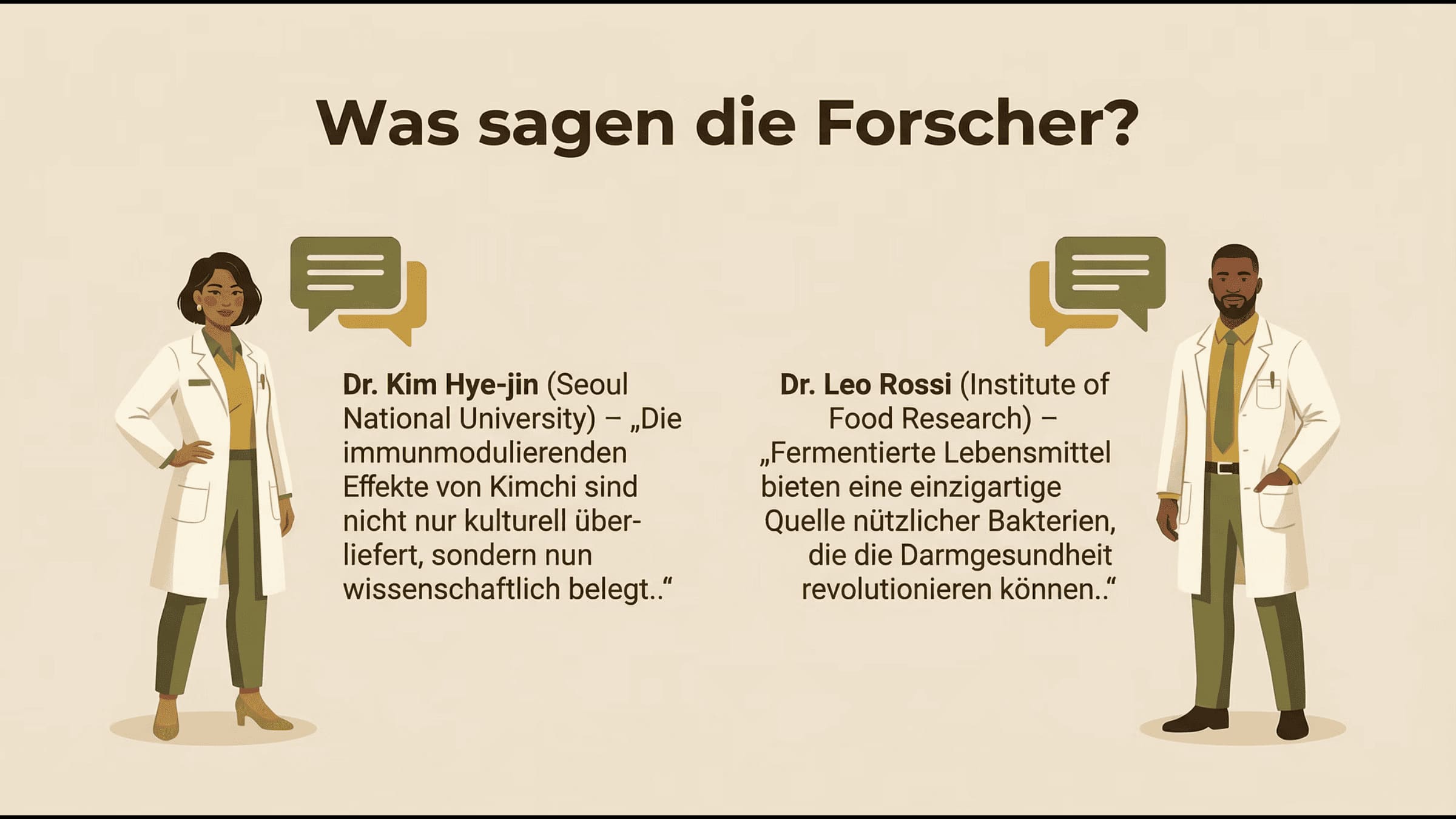 Was sagen die Forscher