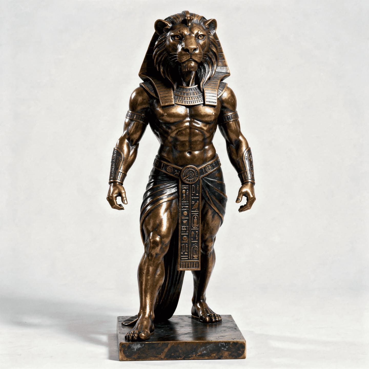 ancient egyptian goddess sekhmet lion head warrior bronze statue