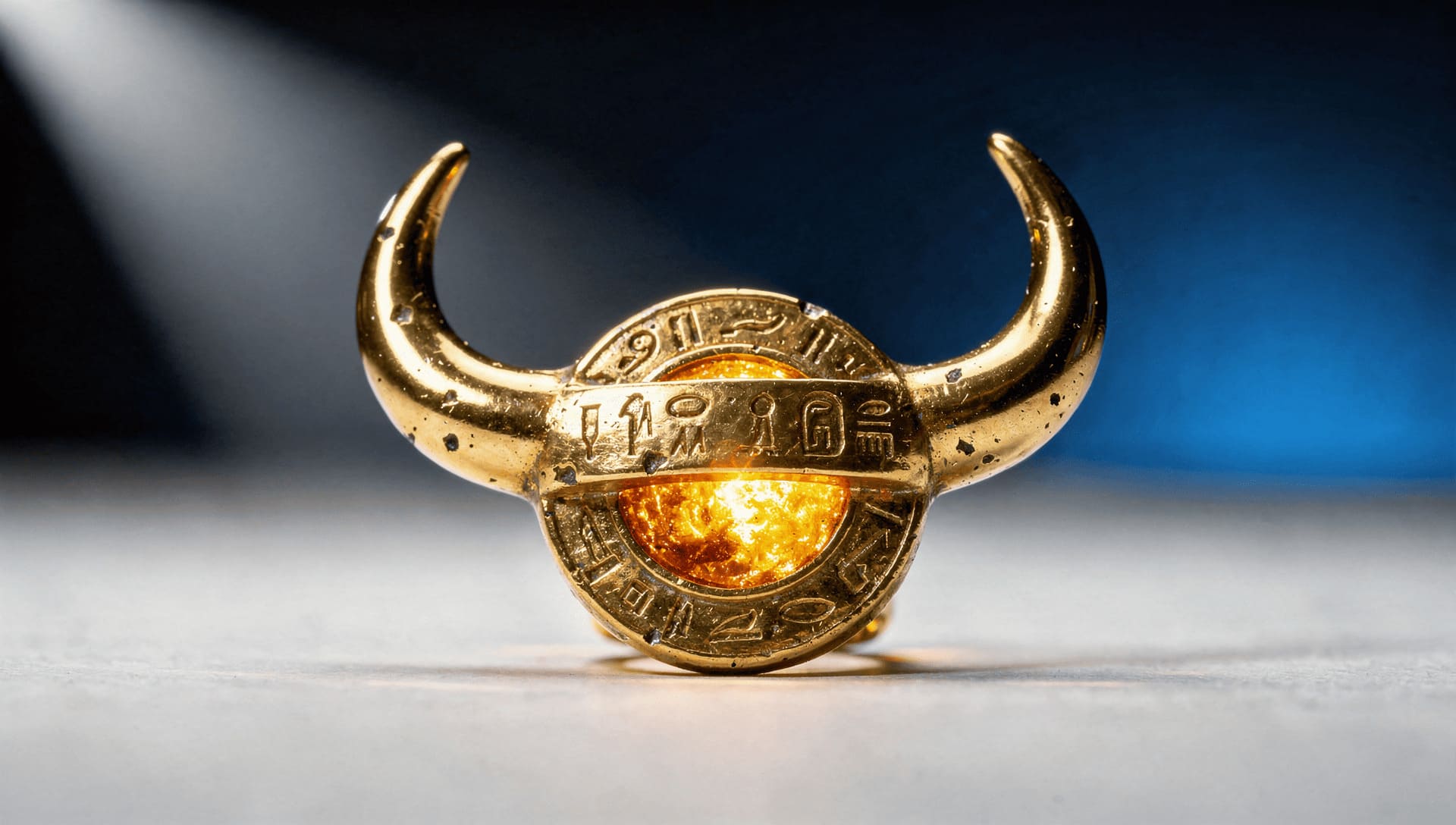 ancient egyptian hathor symbol cow horns solar disk jewelry