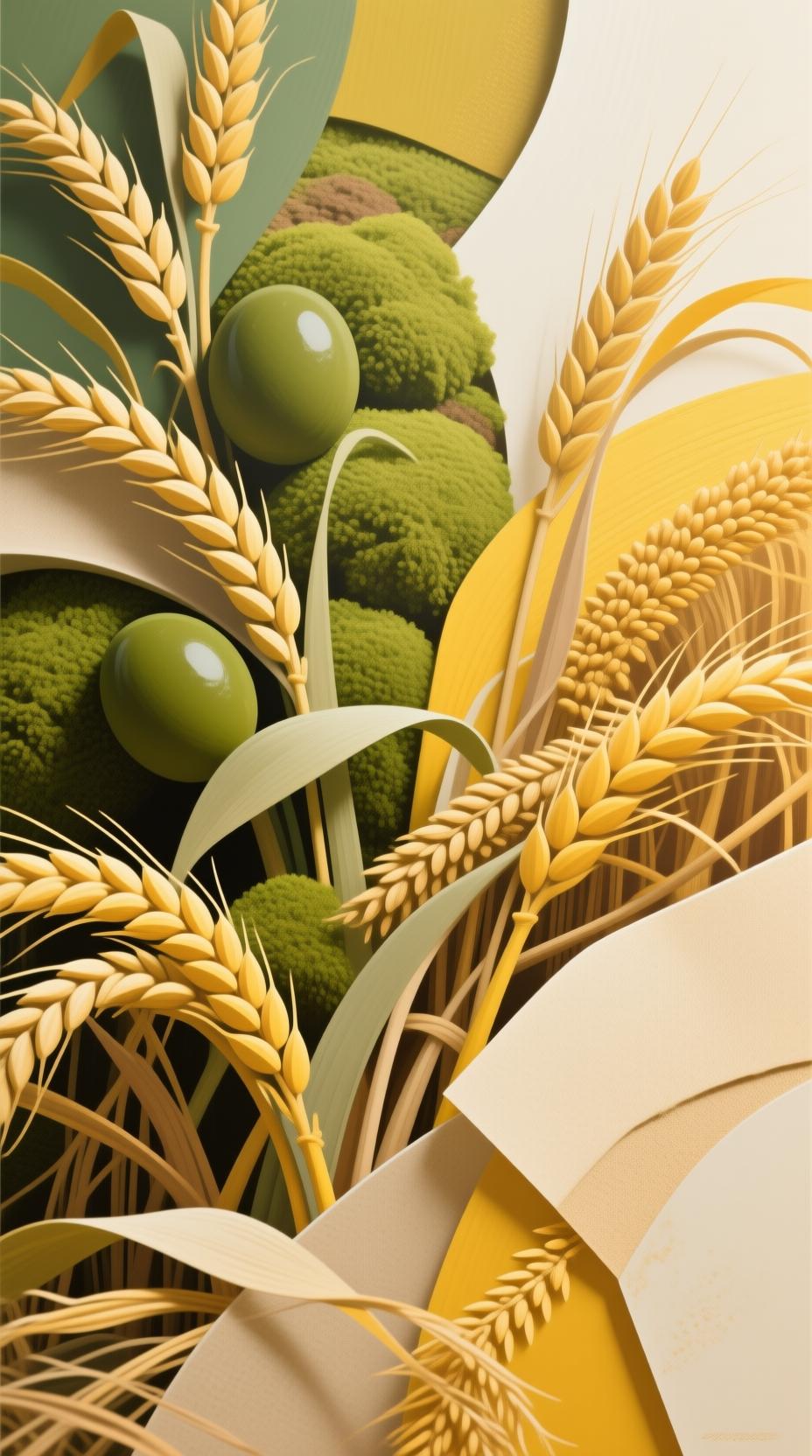 complex abstract modern art painting