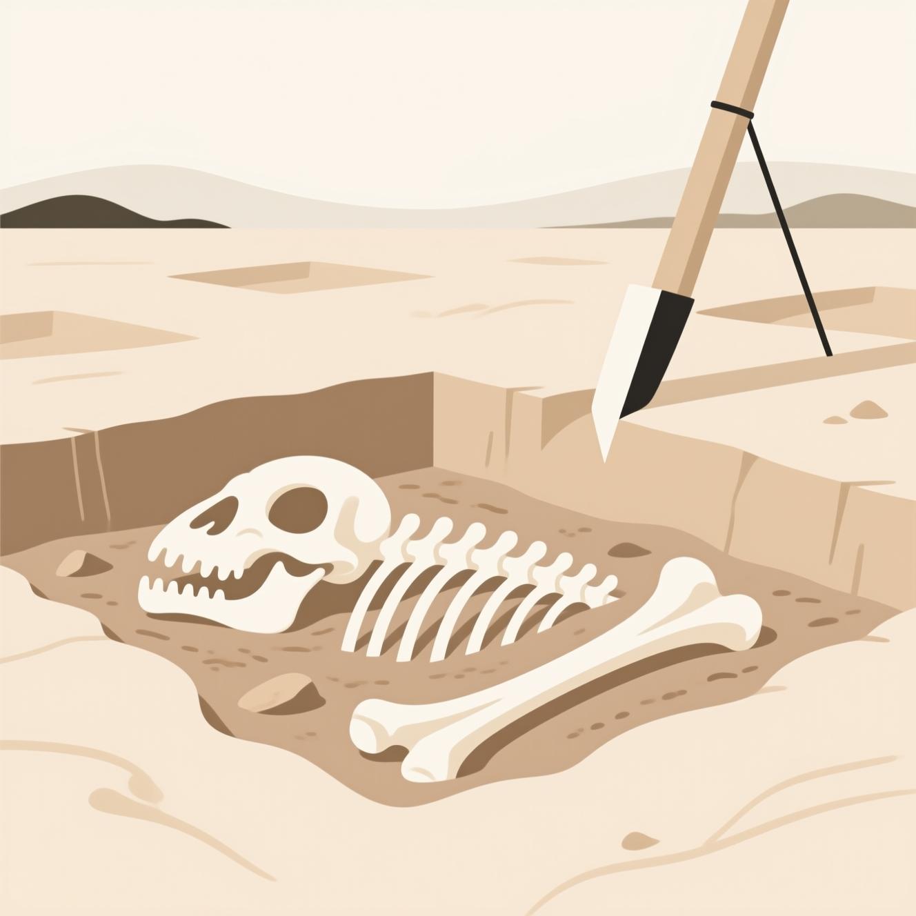 fossil bones archaeological excavation South Africa