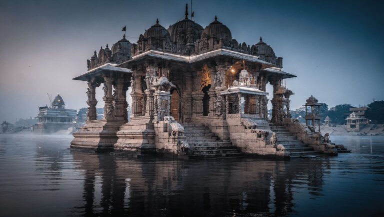 hindu temple sacred ganges river spirituality india