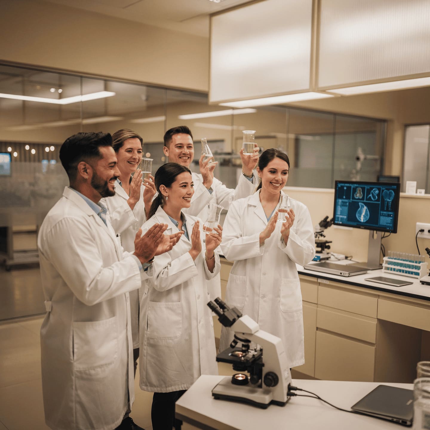 hope sunrise breakthrough medical future concept