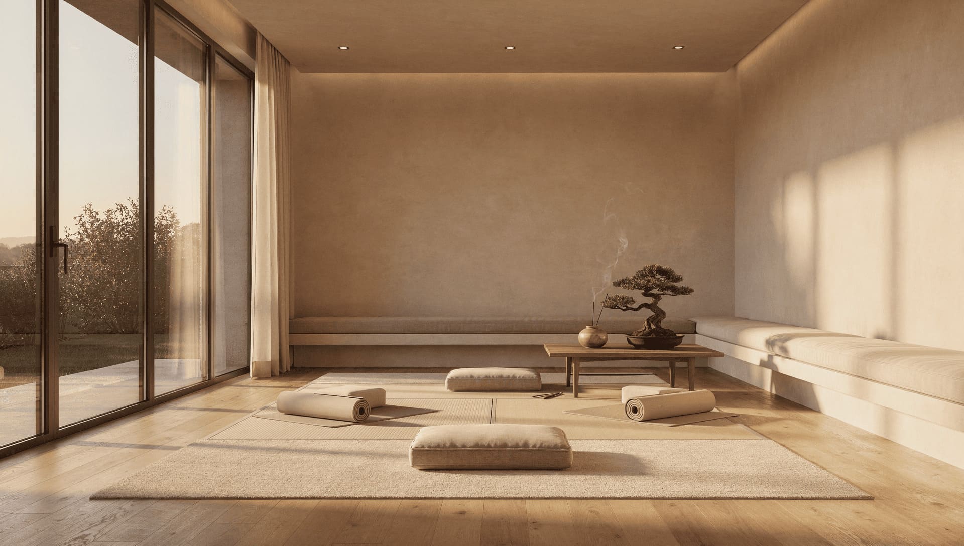 serene meditation space