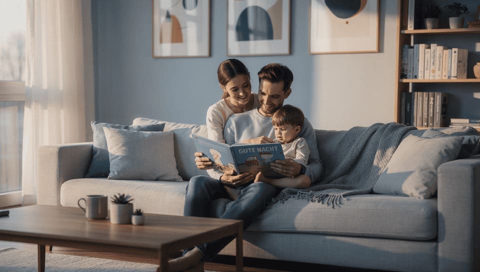 German family communication, parent child bonding moment