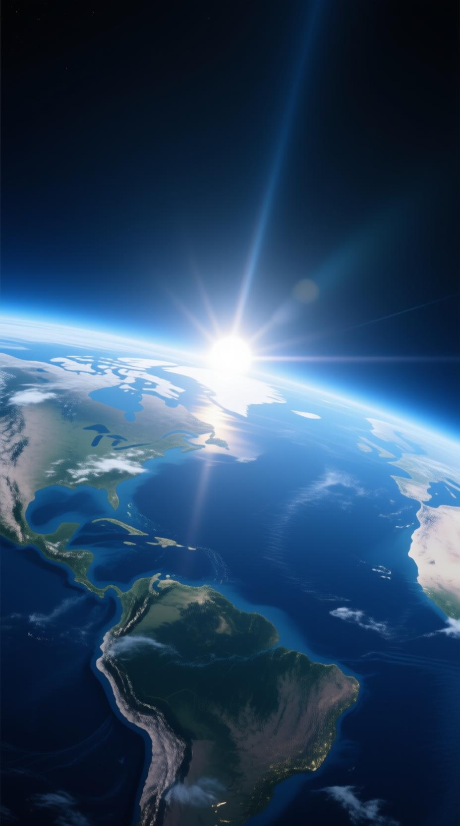 beautiful earth sunrise from space hope future planet protection