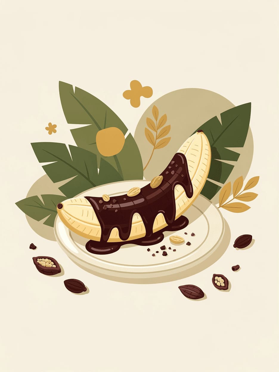 chocolate covered banana delicious dessert