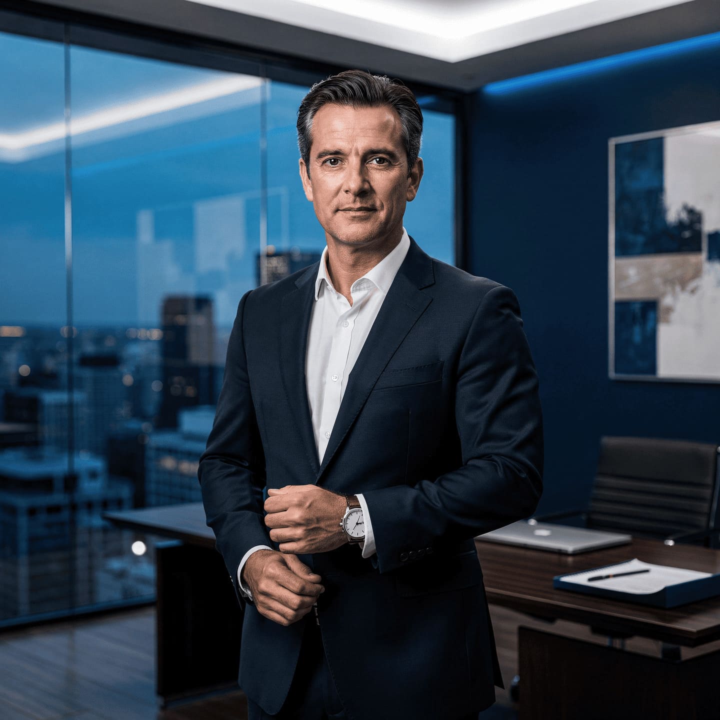 confident business leader portrait