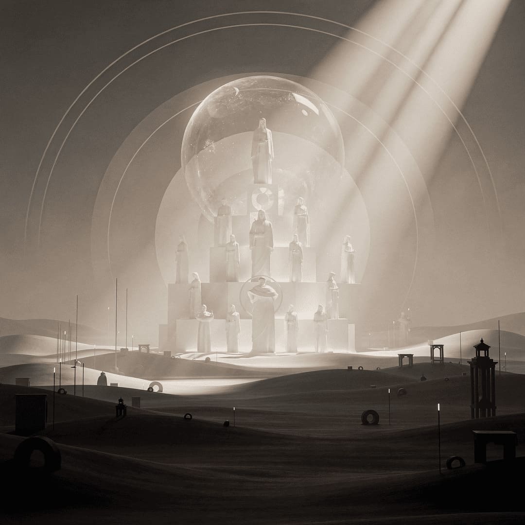 ethereal connection between earthly realm and celestial spheres