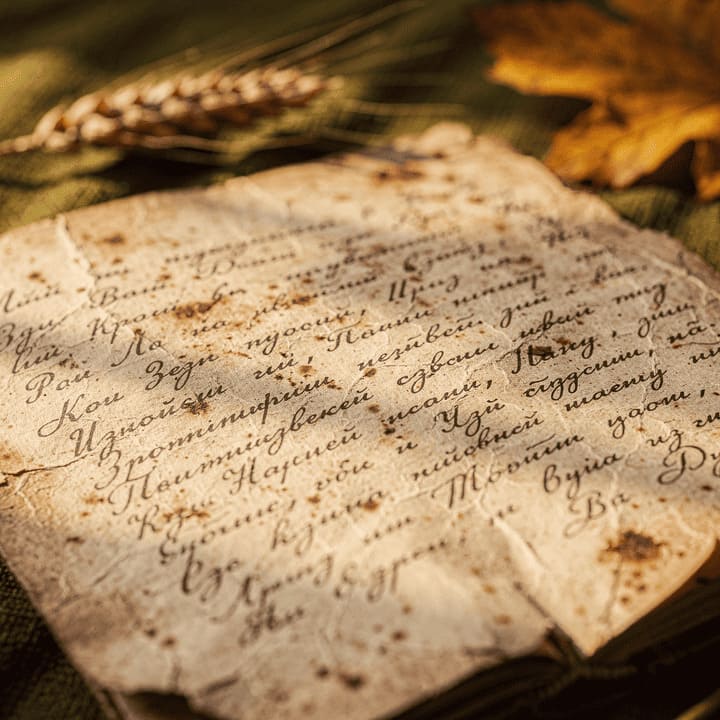 old Russian book pages manuscript writing historical document