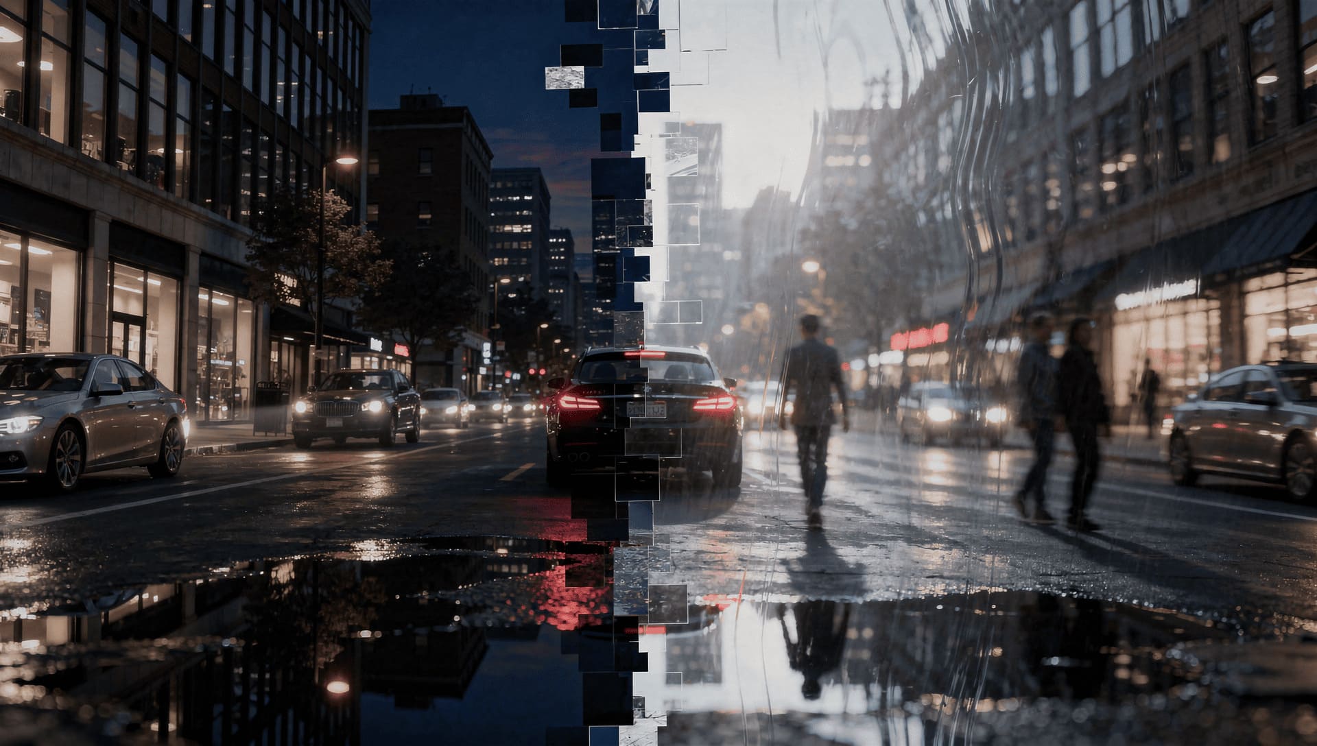 philosophical concept visualization, reality vs perception