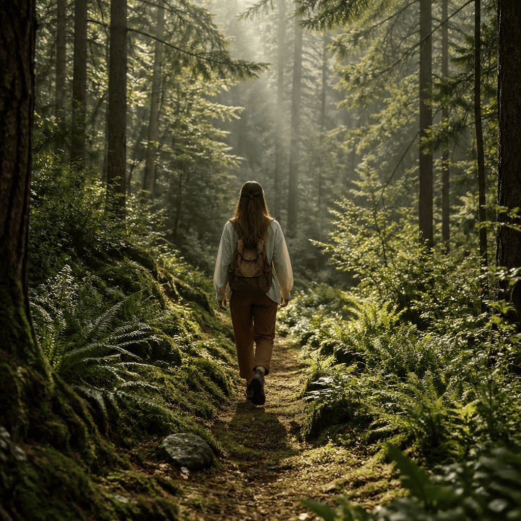 herbs plants nature walk forest grounding outdoors