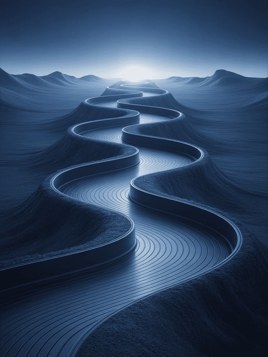 two paths merging into one light horizon spiritual journey unity