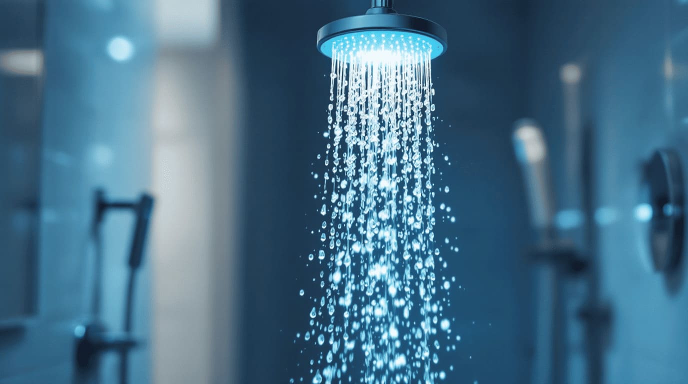 cold shower water refreshing morning