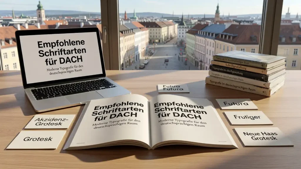 Empfohlene Schriftarten für DACH